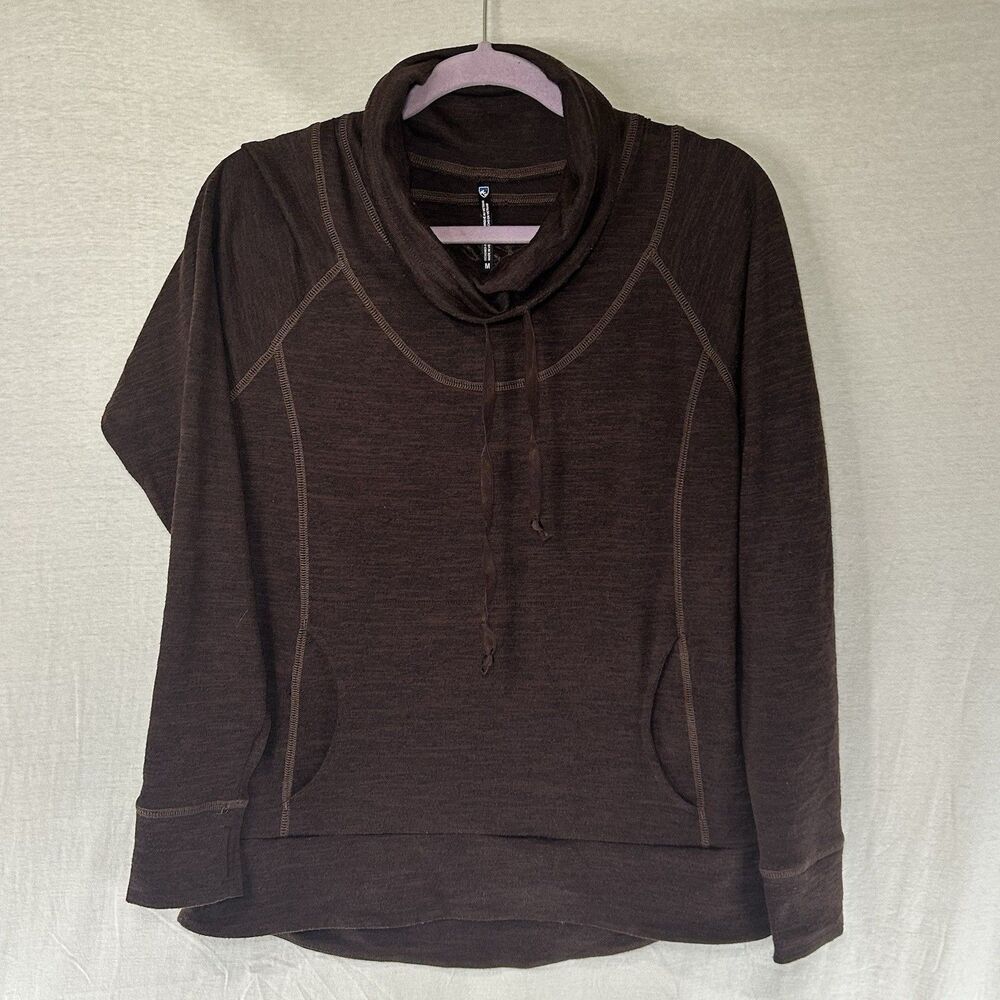 Kuhl Lea Womens Medium Purple Long Sleeve Cowl‎ Neck Pullover Sweatshirt Sweater